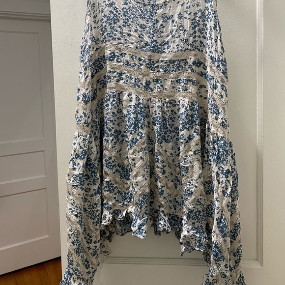 FREE PEOPLE VOILE AND LACE TRAPEZE SLIP DRESS-sz S - Picture 4 of 7